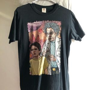 Realistic Rick and Morty graphic tee